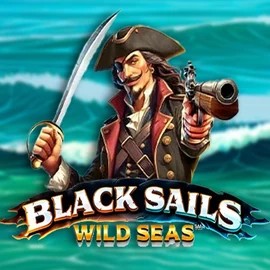 Black Sails Wild Seas logo by Infinity Dragon Studios at Honeybetz Casino